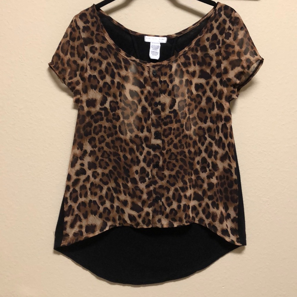 Leopard pattern blouse